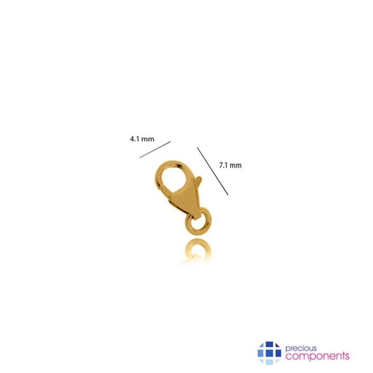 Pcomponent - Pear shape locks 7.1mm   - Precious Components - Gold findings - Precious Components