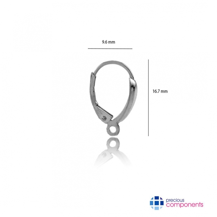 Sterling Silver Earring Lever Backs (Package of 6) Earring Hooks