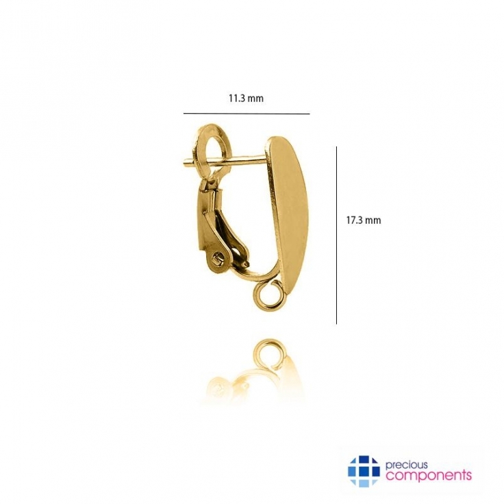 Pcomponent - Lever backs 17.3mm   - Precious Components - Gold findings - Precious Components