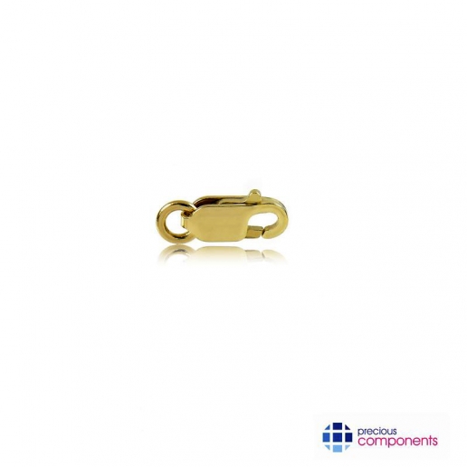 22K Yellow Gold Rectangular Lobster Locks 13.6 mm - Precious Components