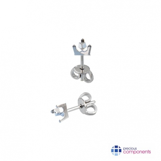 Pcomponent - Mounting for earrings   - Precious Components - Gold findings - Precious Components