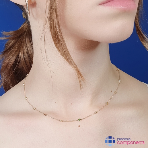 18K Yellow Gold Color 1 Necklace - Precious Components