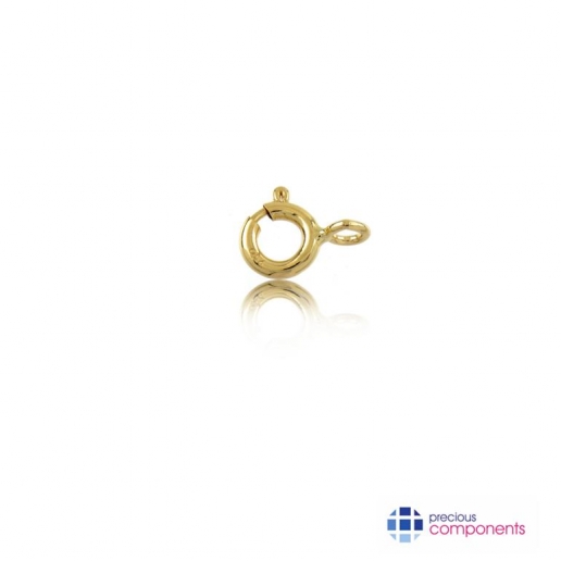 18K Yellow Gold Spring Rings 7-8-10-11 mm - Precious Components