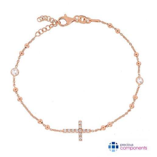 bracciale rosario argento 925 rosario preghiera catena larga silver 925 bracelet 