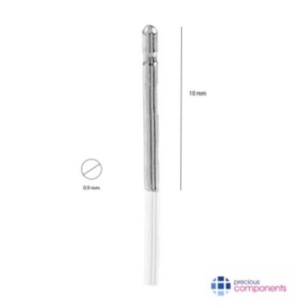 Stecker 10 mm - Silber 925 Sterling - Precious Components