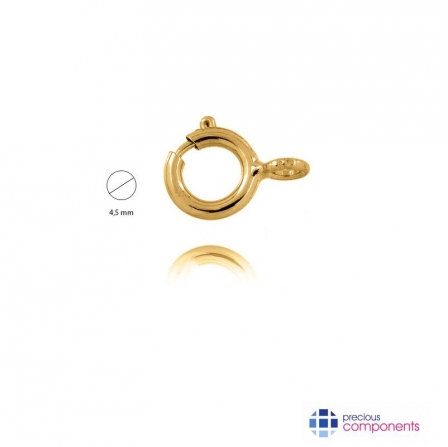 22K Gold Superlight Spring Rings 4.5 mm - Precious Components