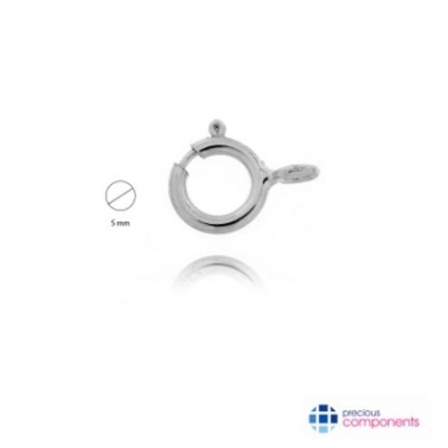 925 Sterling Silver Superlight Spring Rings 5mm - Precious Components