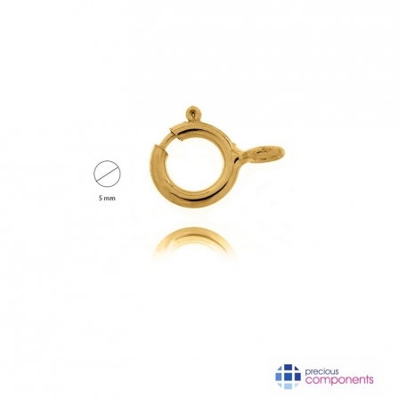 21K Gold Superlight Spring Rings 5mm - Precious Components
