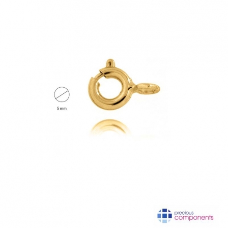 21K Gold Standard weight Spring Rings 5 mm - Precious Components