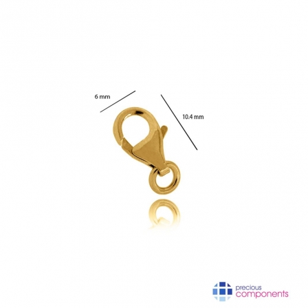 21K Gold Pear Shape Locks 10.4 mm - Precious Components